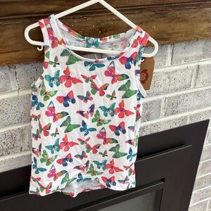 NWT girls butterfly top